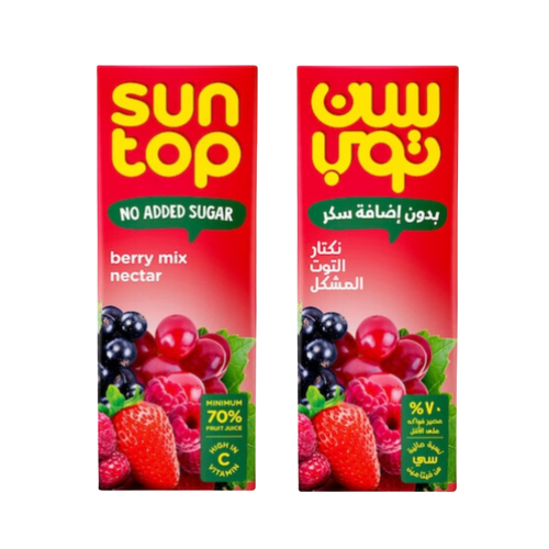 Sun Top Mixed Berries Nectar Without Sugar 180 ML