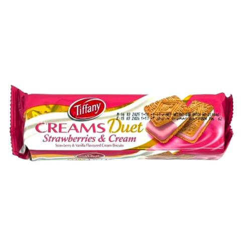 Tiffany Strawberry & Cream Biscuits 80 G