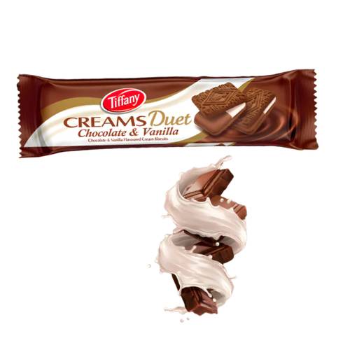 Tiffany Chocolate and Vanilla Biscuits 80 G