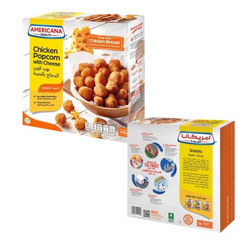 Americana Popcorn Chicken with Cheese Crackers 400 G