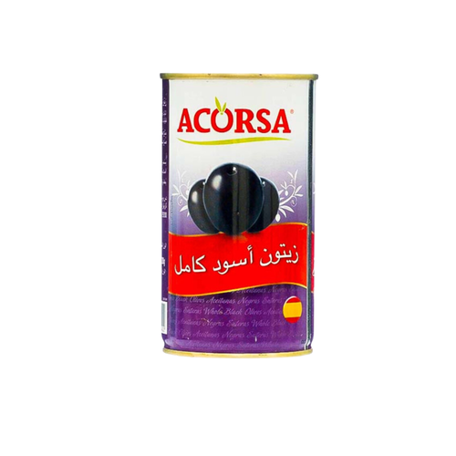Acorsa Whole Black Olives 350 G