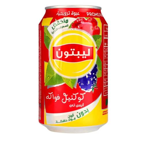 ليبتون شاي مثلج مع كوكتيل الفواكه 320 مل