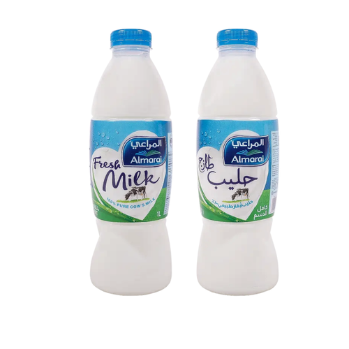 المراعي حليب طازج كامل الدسم 1 لتر