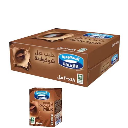 السعودية حليب دبل شوكولاتة 18 * 200 مل