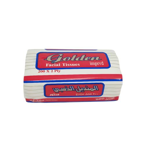 المنديل الذهبي 200 منديل مزدوج 
