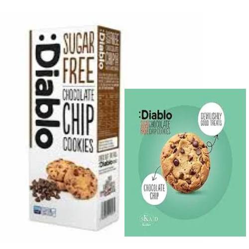 Diablo Sugar-Free Chocolate Chip Cookies 130g