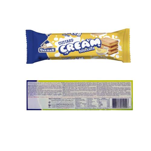 Deemah Biscuits With Custard Cream 68 G