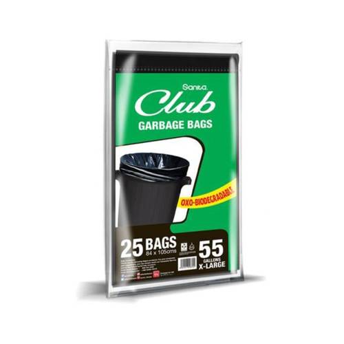 Sanita Club Trash Bags - 55 Gallons - 25 Bags