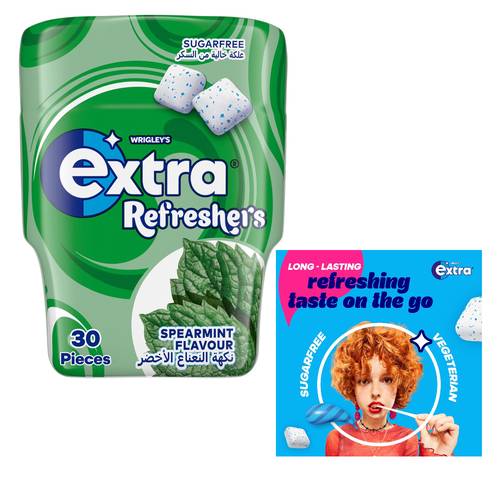 Wrigley's Extra Refresher Spearmint Flavor Gum 67 G