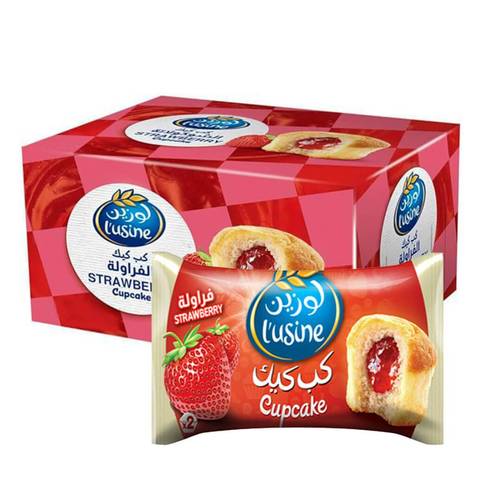لوزين كب كيك الفراولة 10 قطع