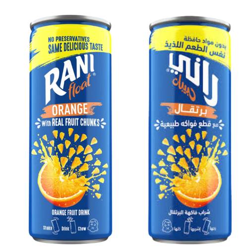 Rani Orange Juice With Fruit Pieces Without Sugar 240 ML