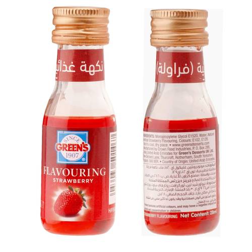 جرينز مُنكه طعام بنكهة الفراولة 28 مل