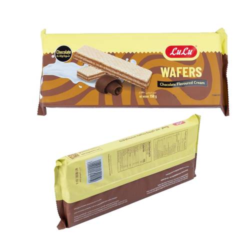 LuLu Chocolate Flavoured Cream Wafers 150 G