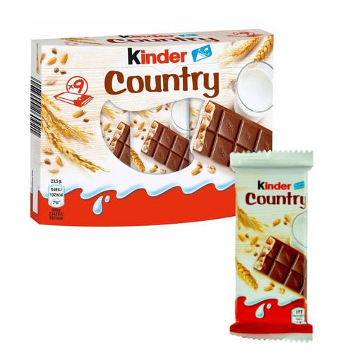 Kinder Country Milk Chocolate Bars 9 * 211.5 G 