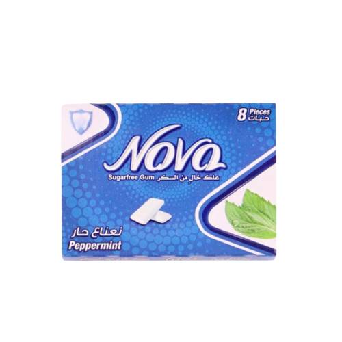Nova Sugar-Free Gum With Mint Flavor, 12.5 G 8 PC