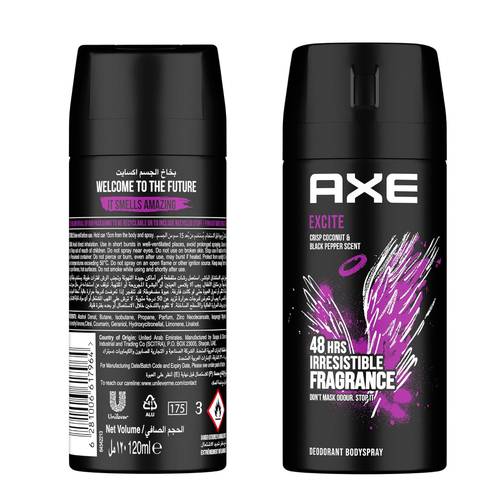 Axe Deodorant Spray Xcite 48 Hour Protection 120 ML