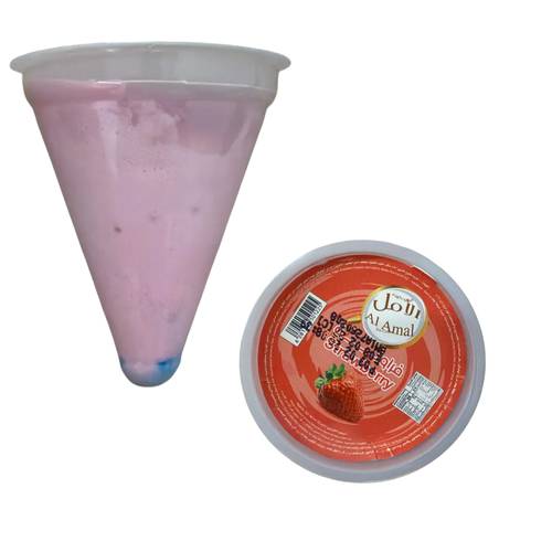 al amal Ice Cream Triangle Cup Strawberry 80 ML