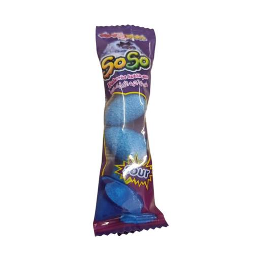 Soso Blueberries Bubble Gum Sour 16.5 G 