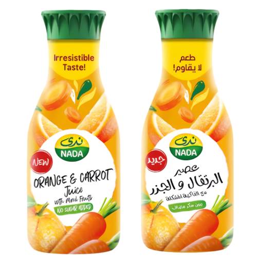 Nada Orange & Carrot Juice With Mixed Fruits Without Sugar 1.3 L