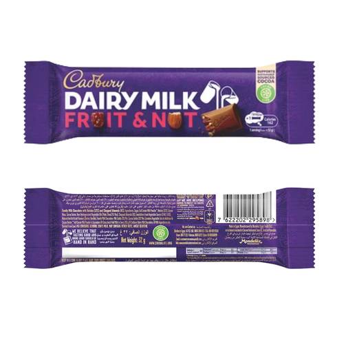 Cadbury Fruit & Nut Chocolate 32 G