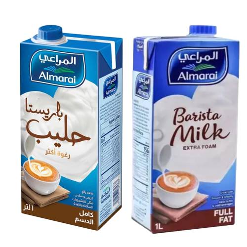 المراعى حليب باريستا كامل الدسم 1 لتر 
