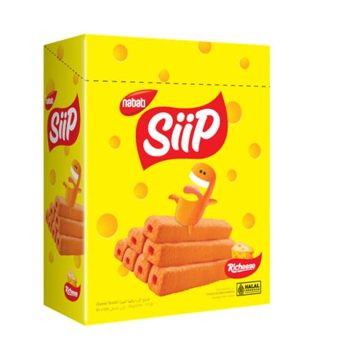 Siip Richeese Cheese Flavoured Fingers 12 * 17 G
