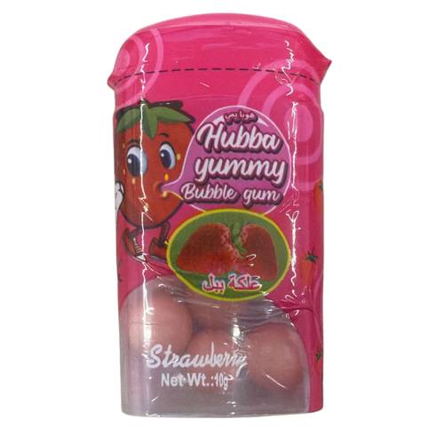 Hubba Yummy Strawberry Gum 10 G