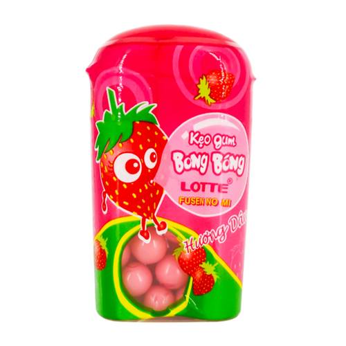Lottie Strawberry Flavored Chewing Gum Candy 14 G