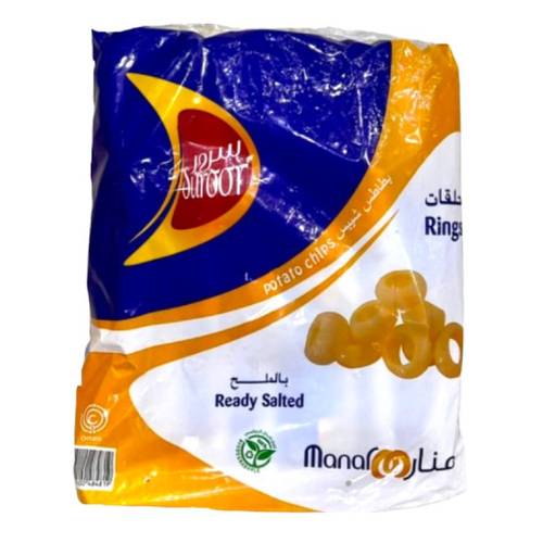 Sorour Mino Chips Rings Salted 24 PC * 14 G