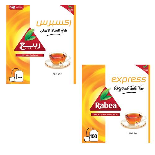 ربيع شاي أسود إكسبريس 100 كيس