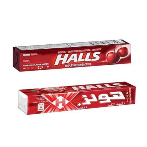 Halls Candy Cherry Red 22.4 G 