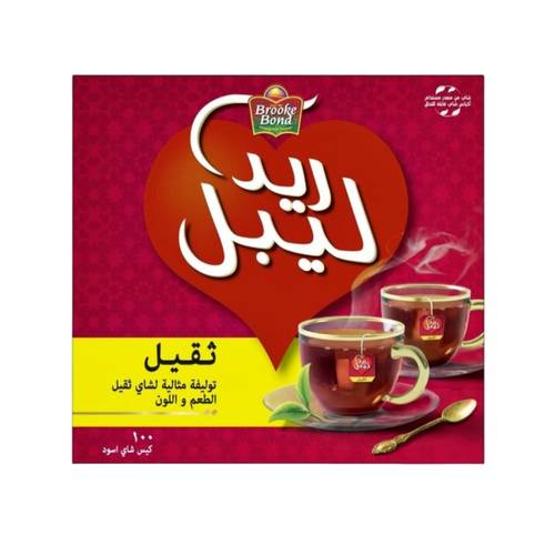  ريد ليبل شاي ثقيل 100 كيس  
