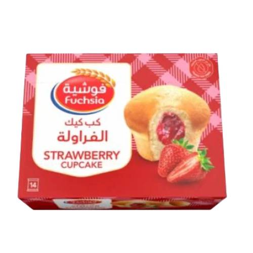  Fuchsia Strawberry Cupcakes 14 * 28 G