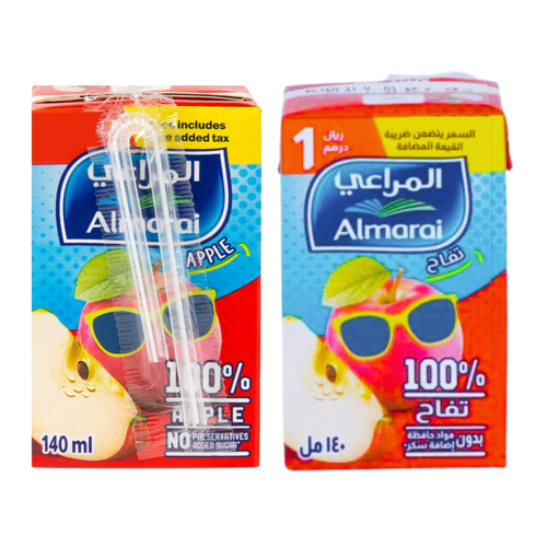 المراعي عصير التفاح بدون سكر 140 مل  