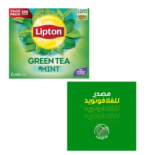 Lipton Green Tea with Mint 100 Tea Bags