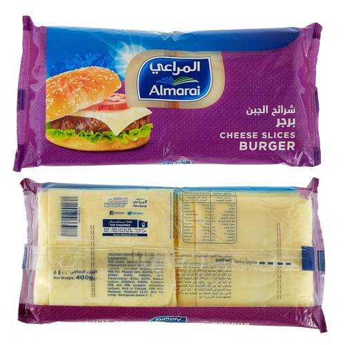 المراعي جبن شرائح برجر ١٠ شريحة ٤٠٠ جرام