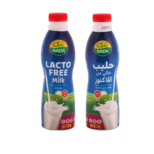 ندى حليب قليل الدسم خالي من اللاكتوز 750 مل