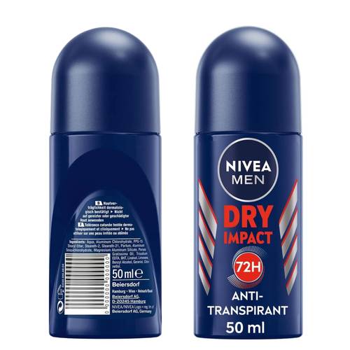 Nivea Dry Impact Deodorant For Men Roll On 50 ML