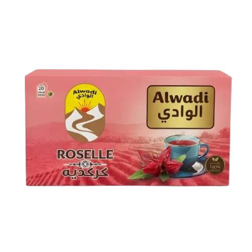 الوادي كركديه 20 كيس * 2 جرام