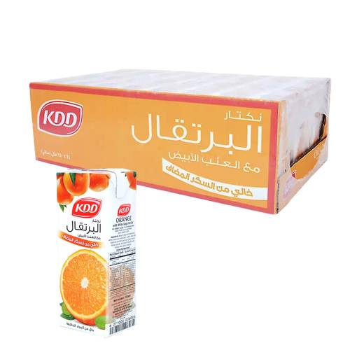 KDD Orange Nectar with  White Grapes 24 PC * 180 ML 
