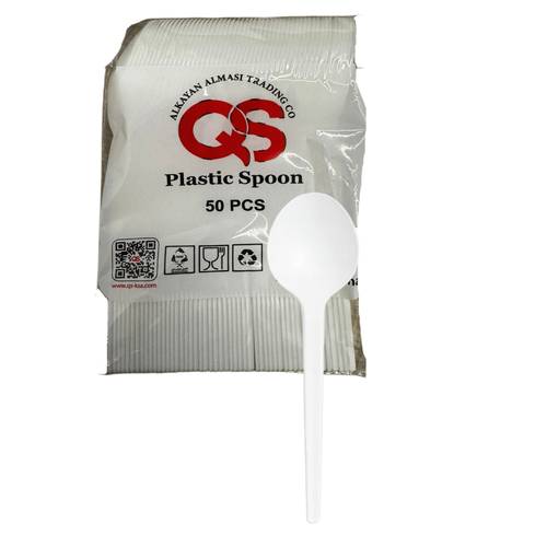 QS Plastic Spoons, 50 pieces