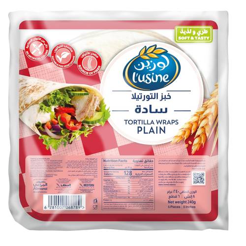 لوزين خبز التورتيلا ساده 240 جرام 
