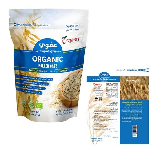 Organti Organic Rolled Oats 500 G