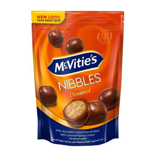 Mcvities Nibbles Caramel Chocolate 110 G