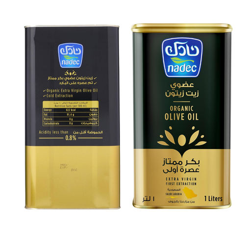 نادك زيت زيتون عضوي بكر 1 لتر 