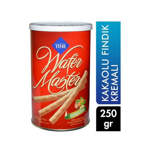 Time Wafer Master Wafer Roll Filled with Hazelnut Cream 250 G