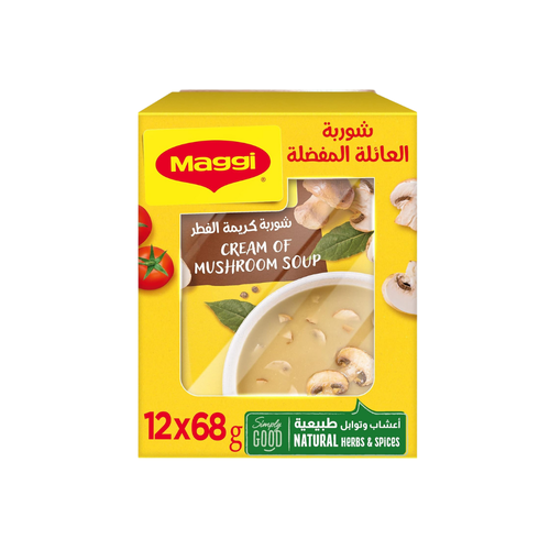 Maggi Cream Of Mushroom Soup 68 G 12 Sachets