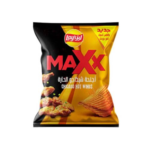 ليز ماكس رقائق بطاطس مع أجنحة شيكاغو الحارة 105 جرام