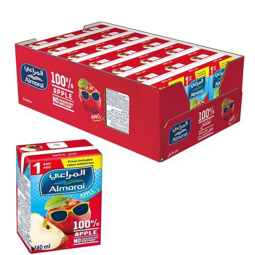 Almarai Apple Juice 18 x 140 Ml 