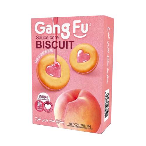 Gang Fu Peach Jam Biscuits 99 G